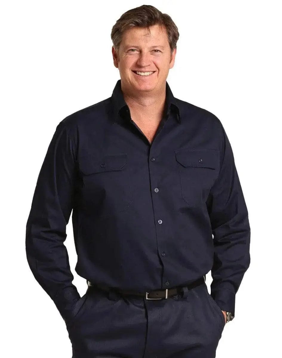 Long Sleeve Cotton Work Shirt WT02